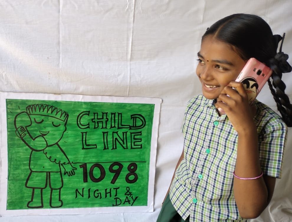 Kindertelefoon in India 1098 Child Helpline