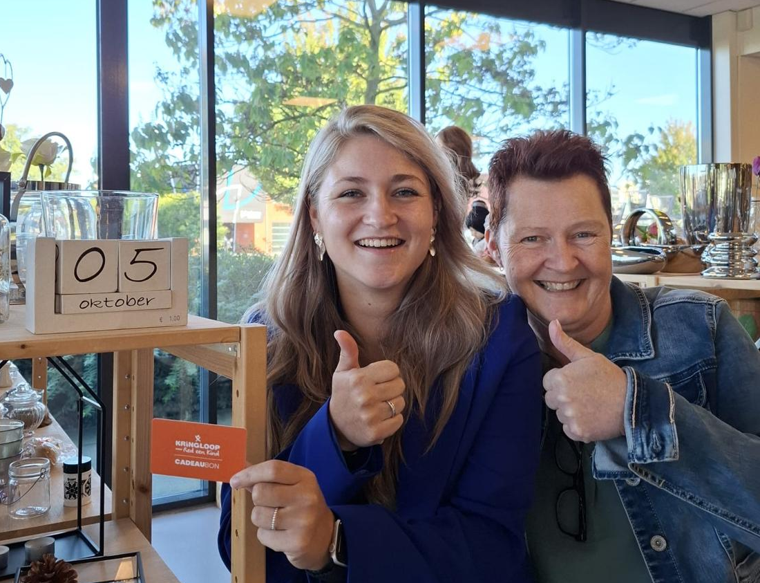 De vinders van de cadeaubon in Hardenberg.